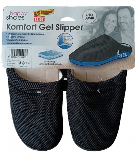 Gel Slippper Schuhe Hausschuhe, Mesh Stepluxe Sommer Slippers Gr. 39/40